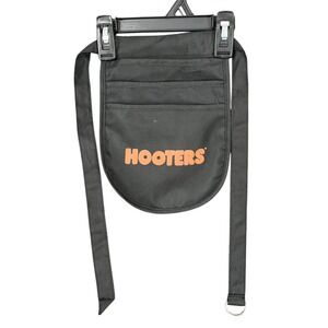 Hooters Official Server Pouch Apron Womens OS Logo Print D-Ring Strap Workwear